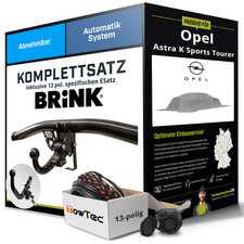 Anhängerkupplung BRINK abnehmbar für OPEL Astra K Sports Tourer +E-Satz Set NEU