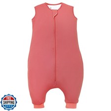 TOTBASIC Toddler Sleep Sack with Feet, 1.0 TOG, Soft Baby Sleeping Bag with L