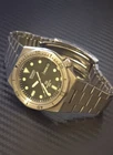 Vintage Seiko SQ Sports 100 7546-6039 Quartz Day Date Diver Watch Japan Works