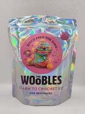 Woobles Disco Fred the Dino Crochet Kit For Beginners Everything Included Crafts
