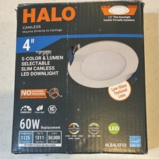 Halo 4 in Canless LED Recessed Light, 5-Color, Selectable Lumens, White