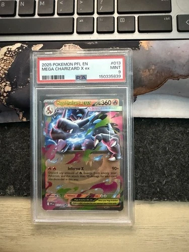 Pokémon Mega Charizard X EX 013/094 Phantasmal Flames Holo PSA 9 360 HP 90x ATK