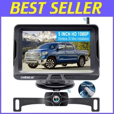 Wireless Backup Camera HD 1080P 5" Monitor Night Vision