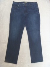 LEE Jeans Womens Size 16 Dark Blue Denim Relaxed Fit Straight Leg Mid rise