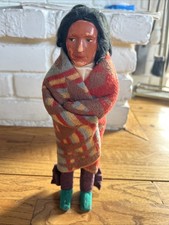 Antique Vintage Skookum Indian Doll 11 1/2 Inches Tall