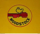 PATCH FABRIC: WOODSTOCK, DIAMETER 9 CM, GOOD CONDITION SEE PHOTOS. FOR ALL RENS