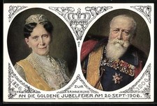 AK Portraits von Großherzog Friedrich und Gr...