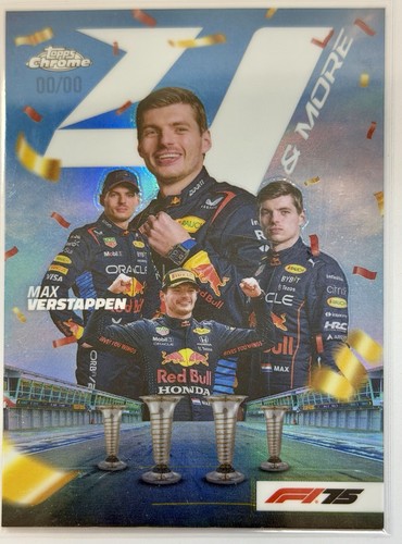 2025 Topps Chrome Formula 1 Max Verstappen 4N-1 4 & More World Champion