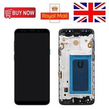 UK For SAMSUNG Galaxy S9 G960 LCD Display Touch Screen Digitizer Assembly +Frame