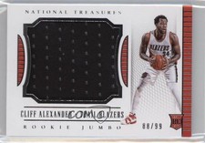 2015 Panini National Treasures Rookie Jumbo Materials 88/99 Cliff Alexander 5x8