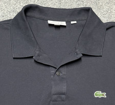 Lacoste Polo Shirt Mens 8 3XL Navy Blue Cotton Preppy Tennis Short Sleeve