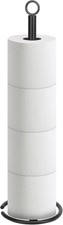 Bath Toilet Paper Holder Stand Freestanding Tissue Paper Storage W/ Reserve