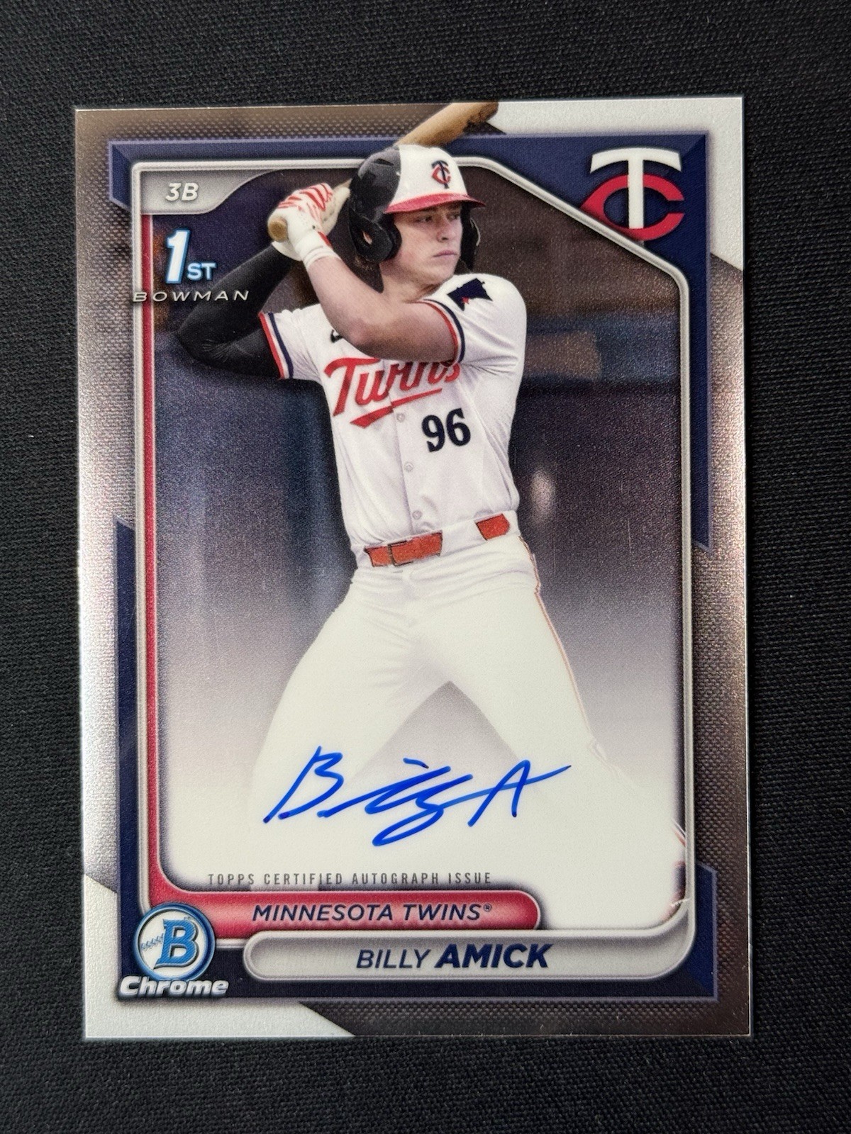 2024 Bowman Draft Chrome - Billy Amick 1st Prospect Autograph -RC AUTO #CPA-BA