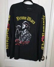 Bruno Mars The Romantic Tour Long Sleeve Shirt 2026 Large Authentic I Just Might