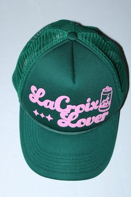 La Croix Lover Sparkling Water Unisex White Pink One Size High Crown Cap