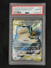 2018 POKEMON JPN SUN & MOON TAG BOLT #106 FULL ART/EEVEE & SNORLAX GX PSA 10