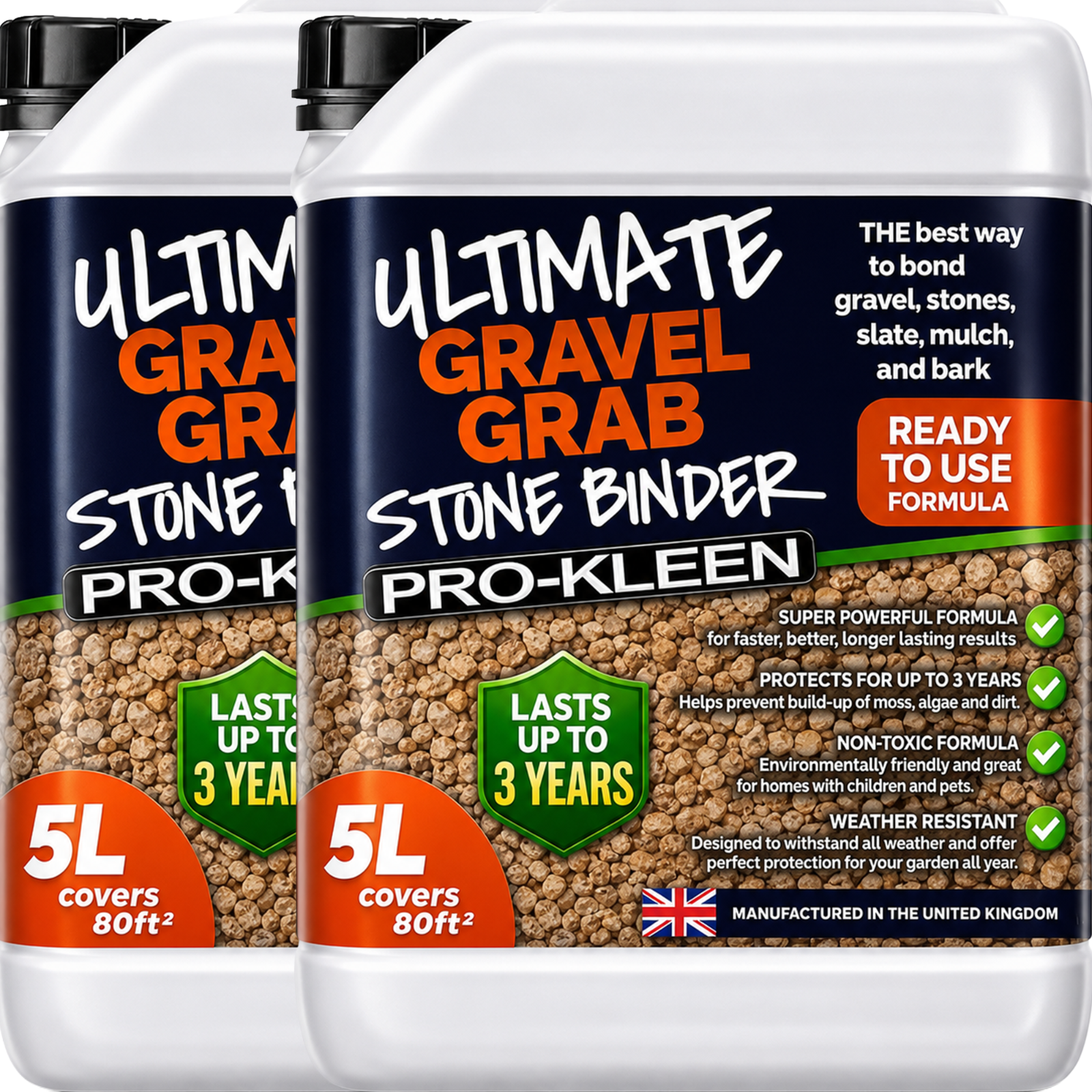 ProKleen Gravel Grab Stone Binder Glue Resin Stone Bark Slate Garden Path 10L