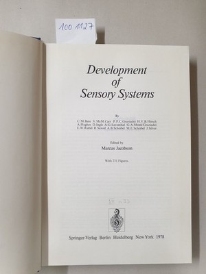 Handbook Of Sensory Physiology : Volume IX : Development Of Sensory Systems : (T
