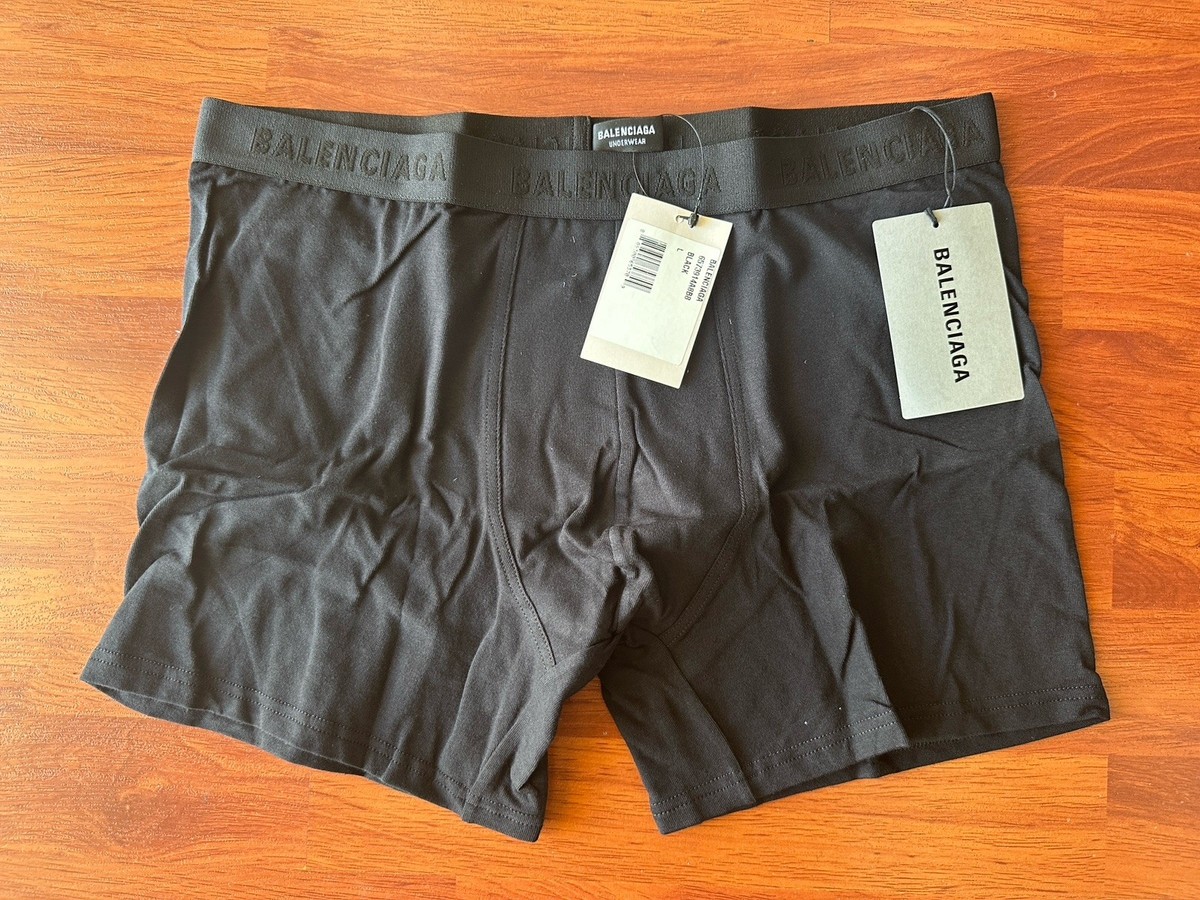 Balenciaga logo-waistband boxer shorts Large Black Rare | eBay