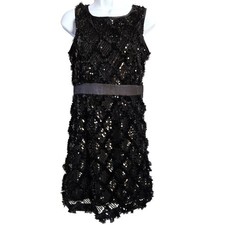 Forever 21 Black Sleeveless Sequin Dress Size S Fairygoth Whimsigoth Classic