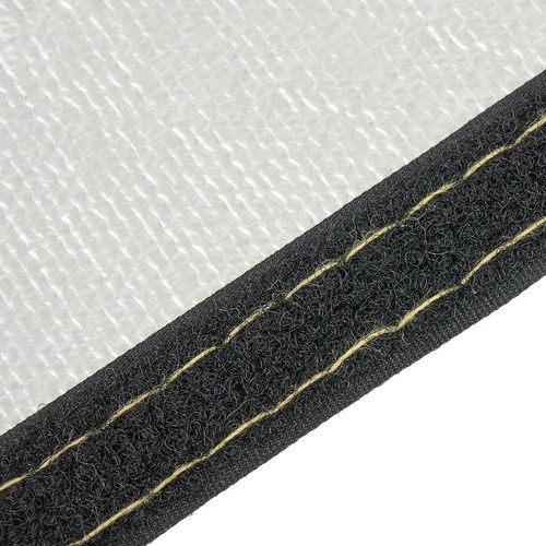 2M Roll Metallic Heat Shield Thermal Sleeve Insulated Wire Hose Protective Cover - Picture 11 of 19