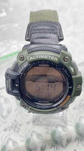 CASIO ALTIMETER TWINTWIN SENSOR DIGITAL QUARTZ SGW-300H MEN'S FULL WORKING  - Picture 8 of 19