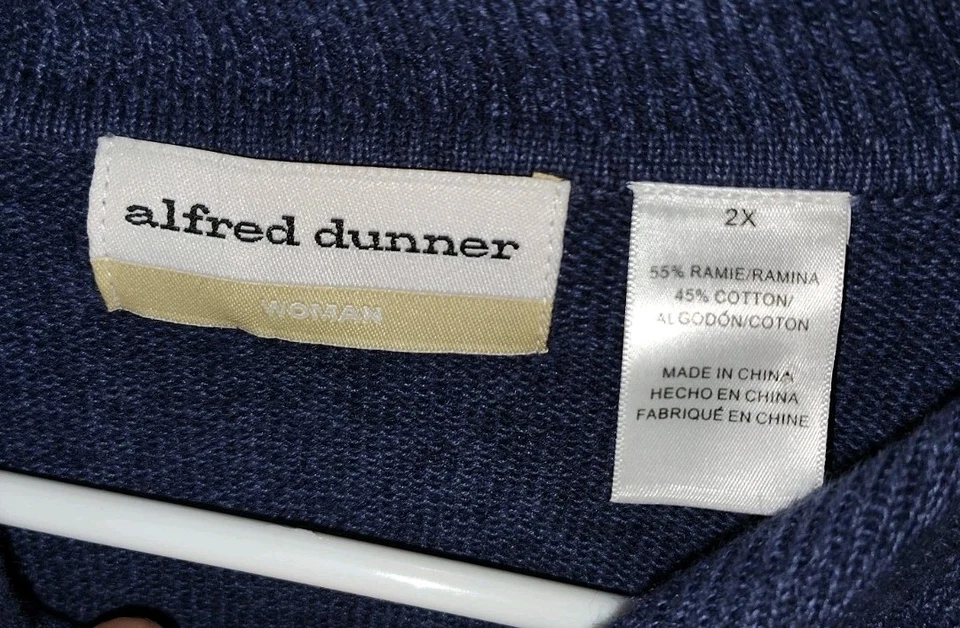 Suéter Alfred Dunner Mujer Plus Otoño 2X Floral Bordado Cottagecore  Foto 3 de 4