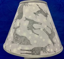 Deer Winter Lamp Shade handmade Lampshade