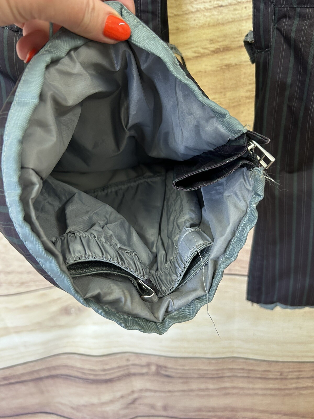 Womens Betty Rides Ski Pants/Salopettes & Jacket, Blue/Green Pinstripe