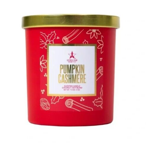 Jeffree Star PUMPKIN CASHMERE Vela Perfumada Mecha Única ROJO Hots Tarro de Canela - Imagen 1 de 3