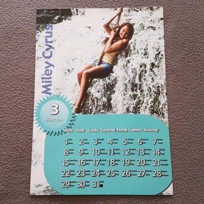 Rare Miley Cyrus (Hannah Montana) original full single paged poster