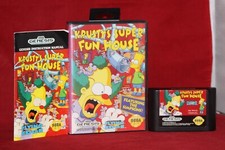 Krusty's Super Fun House (Sega Genesis, 1992) Authentic Game, CIB Complete