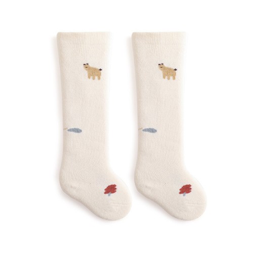 2 pares de calcetines largos de algodón para bebés niñas niños recién nacido Terry grueso hasta la rodilla - Imagen 10 de 24