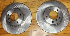 Set of 2 TRQ Front Disc Brake Rotors For BMW (Check Description)