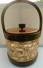 Vintage Atapco Ice Bucket German Town Design