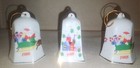 Lillian Vernon 1988 PORCELAIN Christmas BELLS, 3 Ornaments VINTAGE  — photo 2