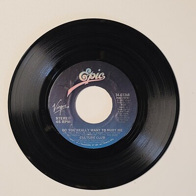 CULTURE CLUB DO YOU REALLY WANT TO HURT ME/YOU KNOW I'M NOT CRAZY(VG+) 45 RECORD