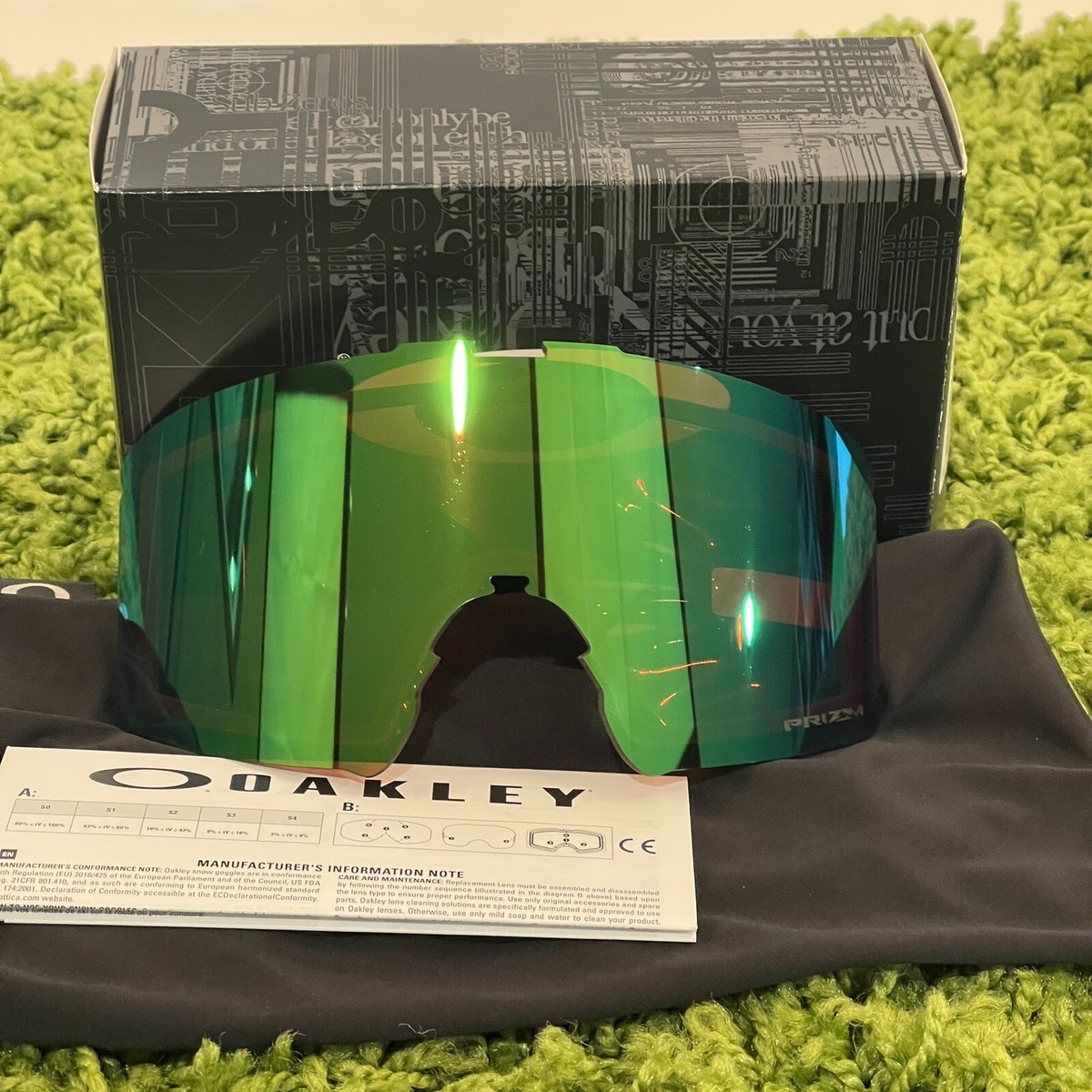 Oakley Fall Line XM Prizm Snow Jade Iridium Lens Spare Part