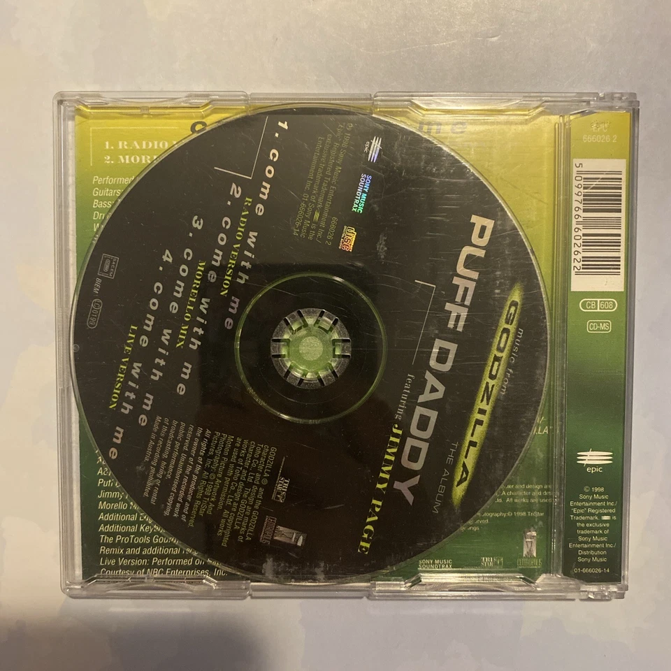 TT Puff Daddy Featuring Jimmy Page – Come With Me  VERY GOOD CONDITION - Image 2 of 4