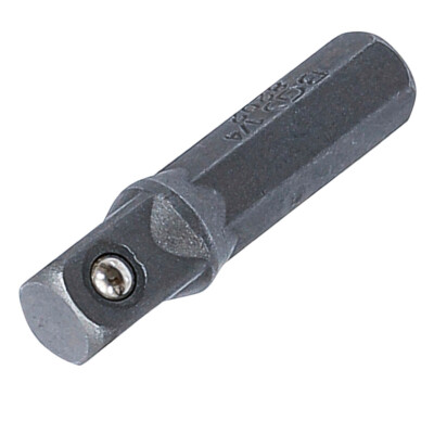 Bit-Knarren-Adapter Außensechskant 6,3mm (1/4'')-Außenvierkant 6,3mm (1/4'') 30 mm