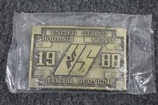 Vintage 1988 United States Shooting Team Olympics Seoul Korea Belt Buckle