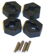 11280 103108 1/10 Scale RC 12mm Wheel Rim Connecting Hub with pins x 4 Metal