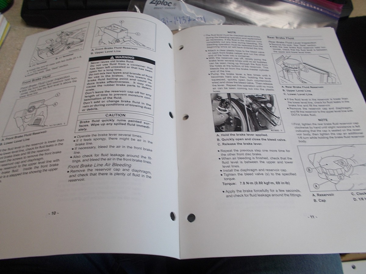 OEM Kawasaki Assembly & Preparation Manual 2004 ZX1200-C2 C3 99931