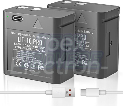 2-Pack 10500Mah Rechargeable LIT-10Battery Compatible with SPYPOINT Trail Camera