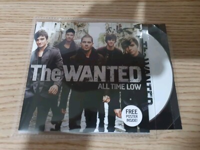 THE WANTED (BOY BAND) - ALL TIME LOW [SINGLE] NEW CD With Poster.