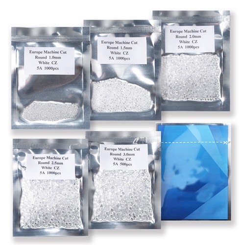 100 pz per colore totale 500 pz mix tondo colore pietra zirconio cubico sciolto Zirconio Zirconio Zirconio Zirconio - Foto 5 di 8