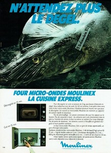 Werbung Advertising 0322 1981 Moulinex Warten Sie nicht mehr auf das Auftauen Mikrowelle