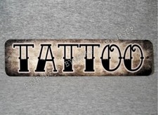 Tattoo Shop Metal Sign - Tattoos - Parlor Studio Artist - 3" x 12"