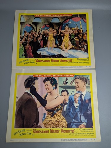 Gentlemen Marry Brunettes 1955 Vintage Lobby Card Set with Jane Russell - Picture 4 of 5