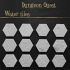 Hex Dungeon Water Tiles Fantasy tabletop terrain, wargaming 28mm